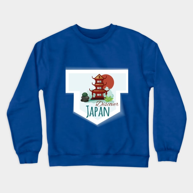 Japan Travel Crewneck Sweatshirt by imshinji